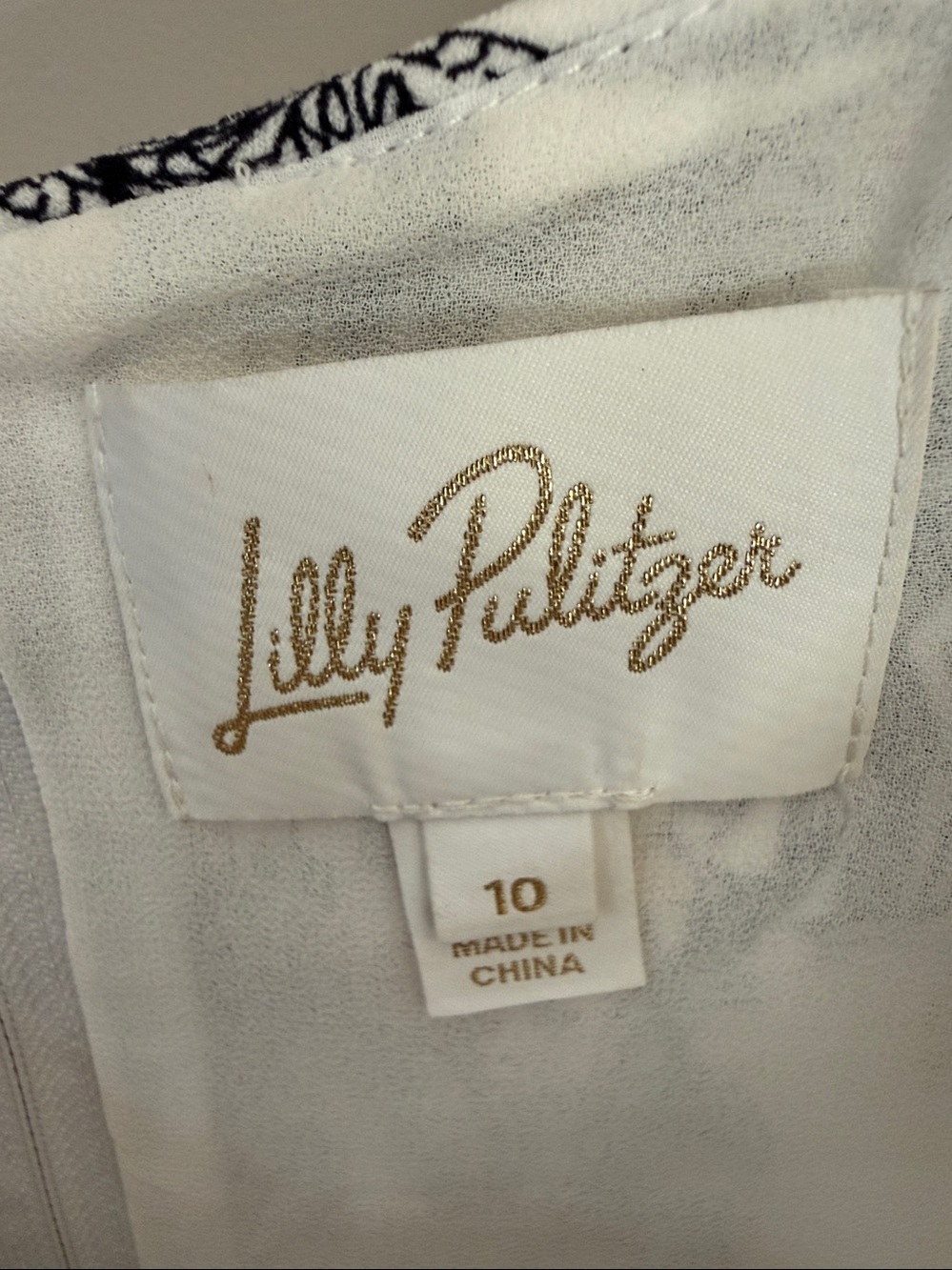 Lilly Pulitzer Lu Rosette-Cuff Toile Crepe Mini Dress Size 10 - Picture 10 of 14